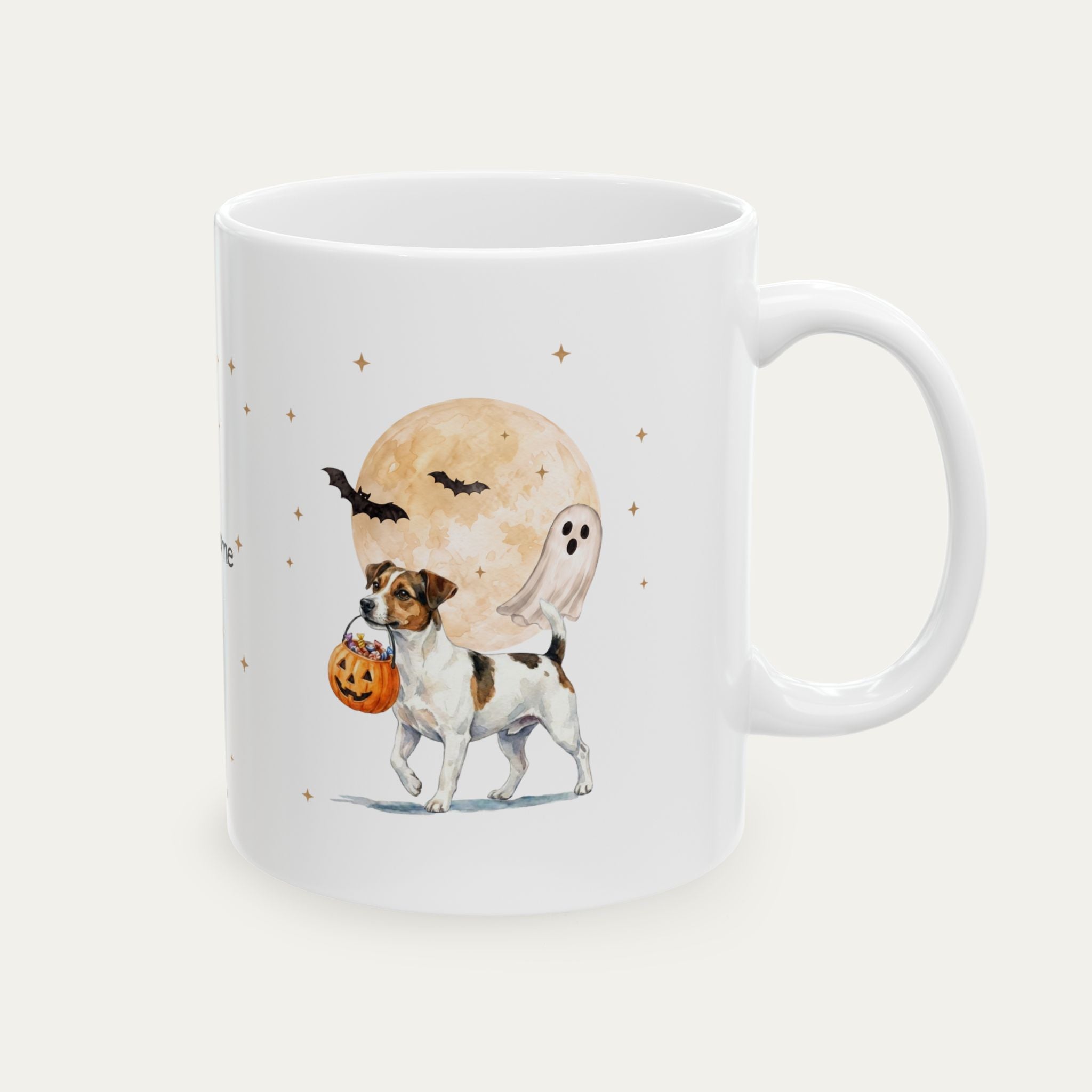Custom Jack Russell Terrier Halloween mug