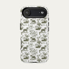 Border Collie Sage Green Toile phone Case