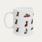 Chihuahua SH Black and Tan Christmas Mug