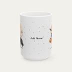Custom Border Collie Halloween mug