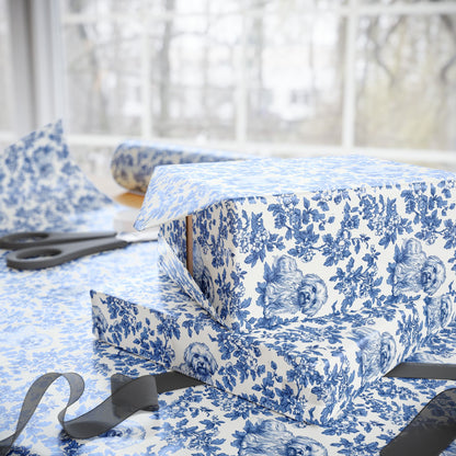 Havanese French Toile De Jouy Wrapping Paper