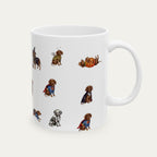 Dachshund SH Brown Halloween mug
