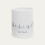 Custom Goldendoodle Cream  Christmas Santa Hat Mug