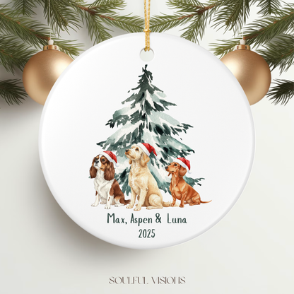 Custom Dog Christmas Ornament