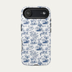 Maltese Blue Toile Phone case