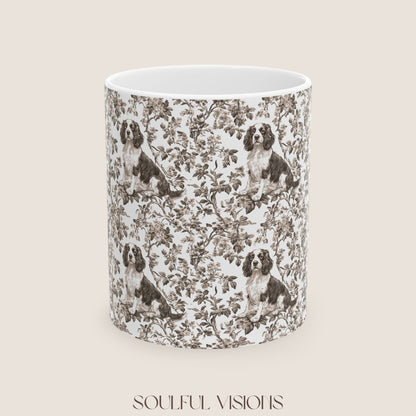 English Springer Toile De Jouy Mug