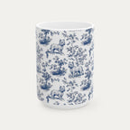 Westie Blue Toile Mug