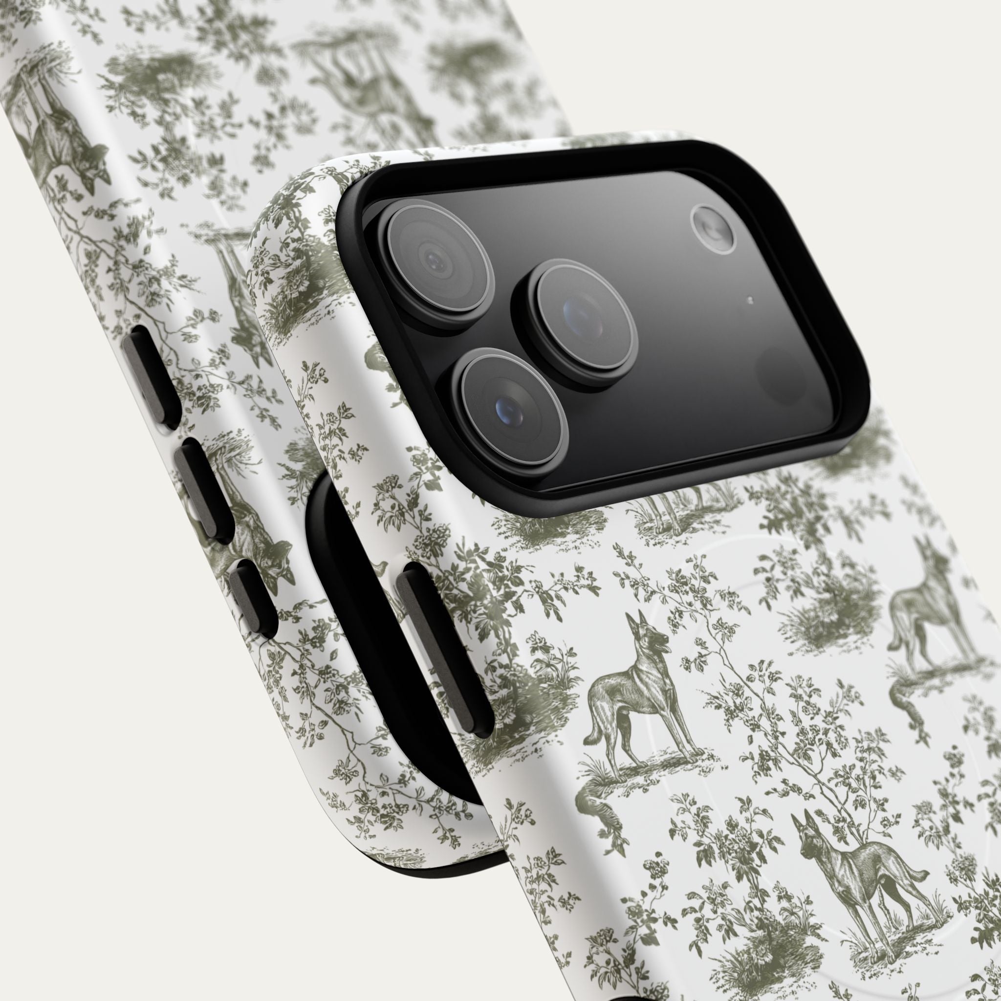 Belgian Malinois Sage Green Toile phone Case