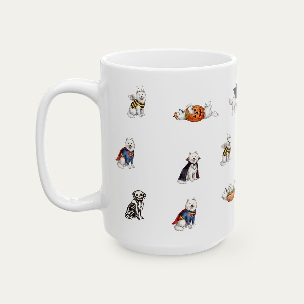 Samoyed Halloween mug