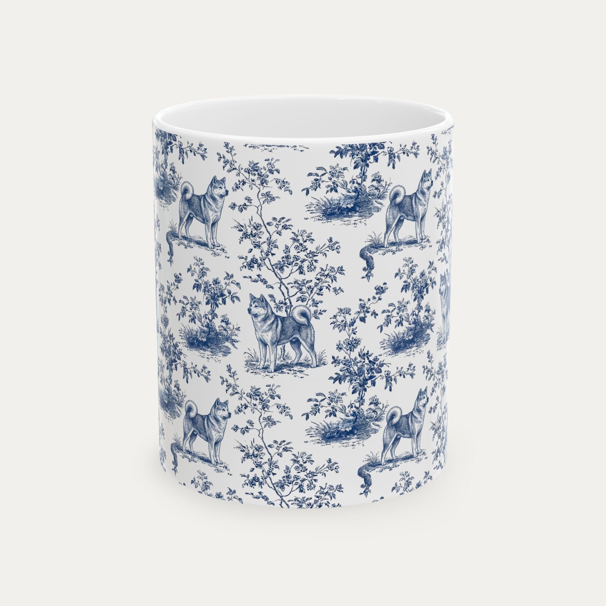 Akita French Blue Toile Mug