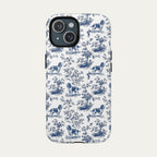 English Springer Spaniel Blue Toile Phone case