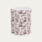Boxer Burgundy Toile Mug