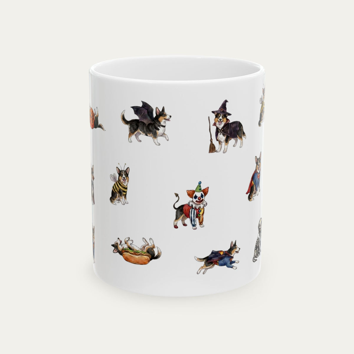 Corgi Tri color Halloween mug