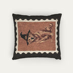 Golden Retriever Red Halloween Woven Pillow