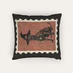 Greyhound Brindle  Halloween Woven Pillow