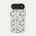 Doberman Sage Green Toile phone Case