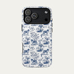Saint Bernard Blue Toile Phone case
