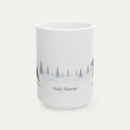 Custom Great Dane Mantle  Christmas Santa Hat Mug