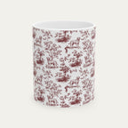 Labrador Retriever Burgundy Toile Mug