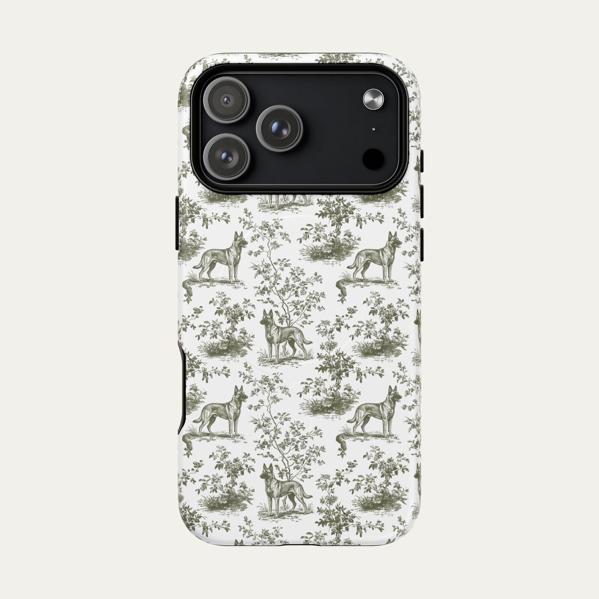 Belgian Malinois Sage Green Toile phone Case