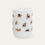 Akita Halloween mug