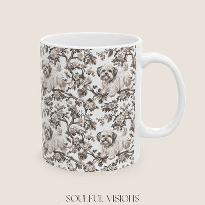 Maltese Toile De Jouy Mug