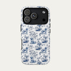 Spanish Water Dog Blue Toile Phone case