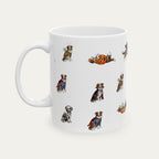 Border Collie Brown Halloween mug
