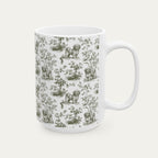 Havanese Sage Green Toile Mug