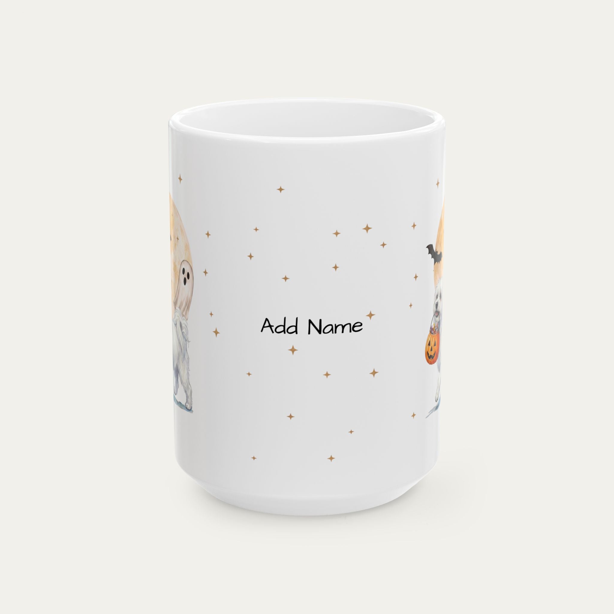 Custom Maltese Halloween mug