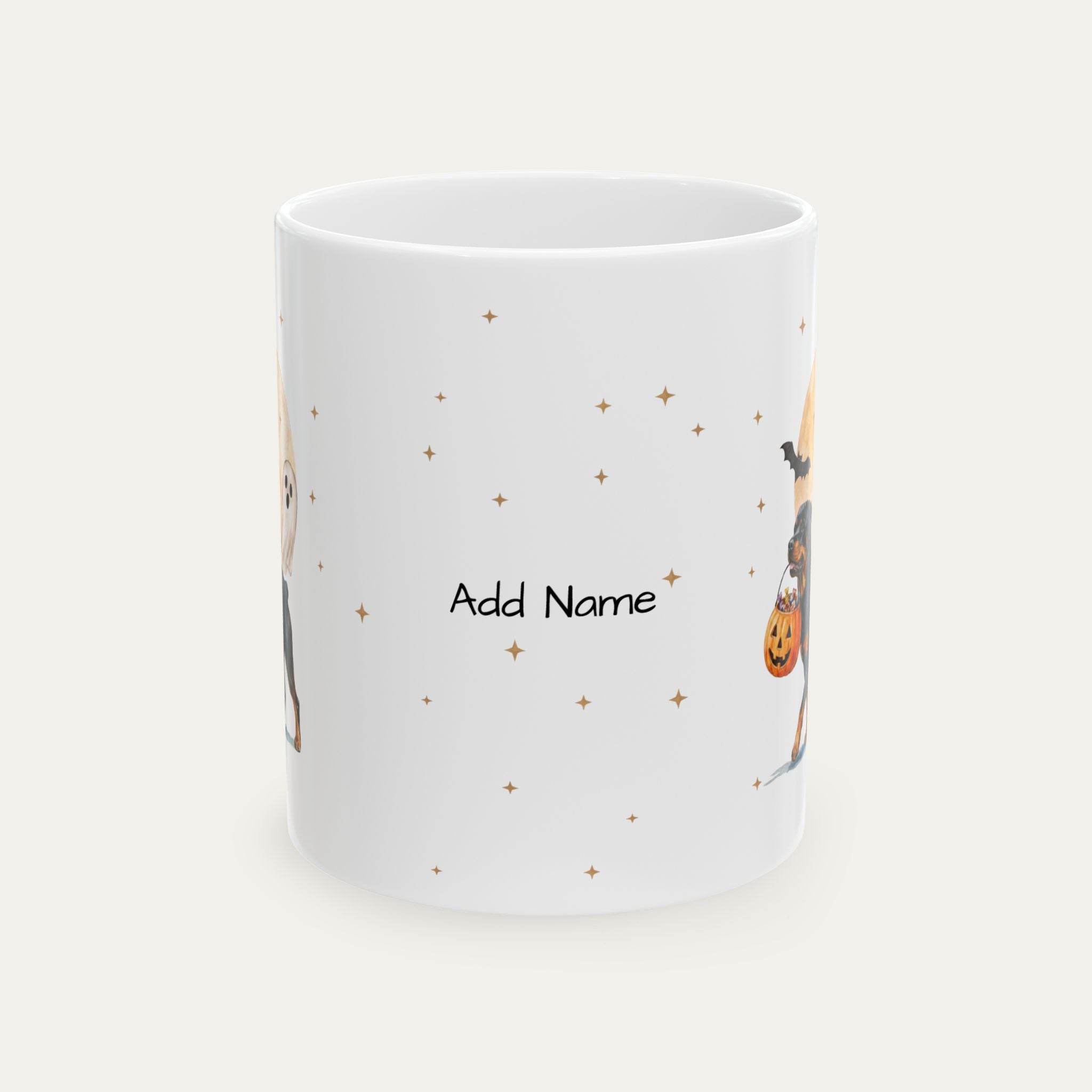 Custom Rottweiler Halloween mug