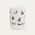 Jack Russell Terrier Christmas Mug
