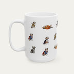 Australian shepherd Blue Merle Halloween mug