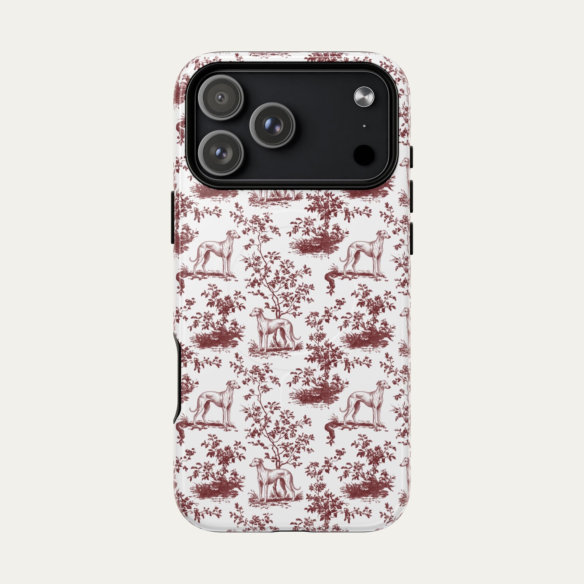 Sloughi Burgundy Toile phone Case