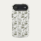 Basenji Sage Green Toile phone Case
