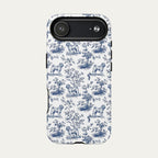 Shar Pei Blue Toile Phone case