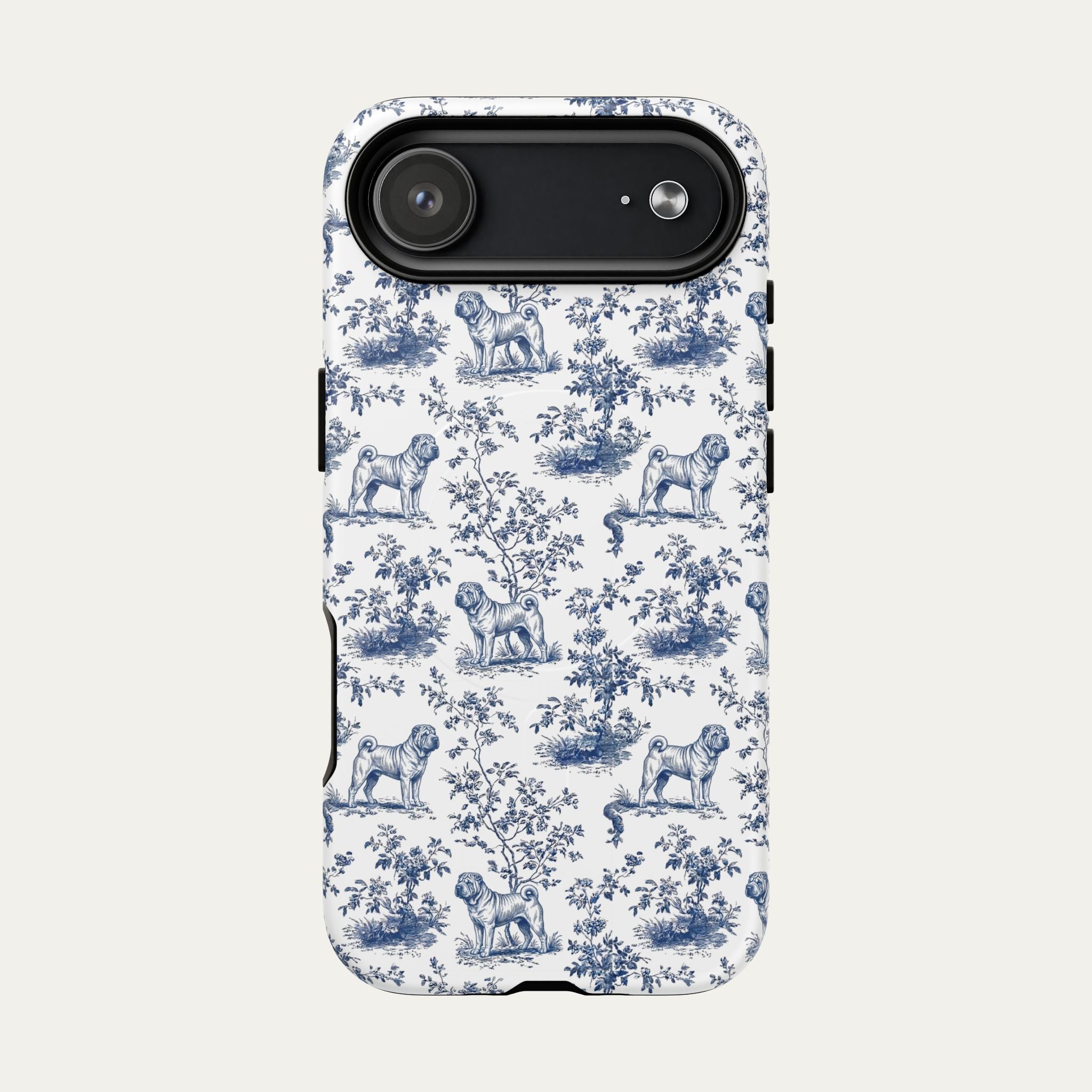 Shar Pei Blue Toile Phone case