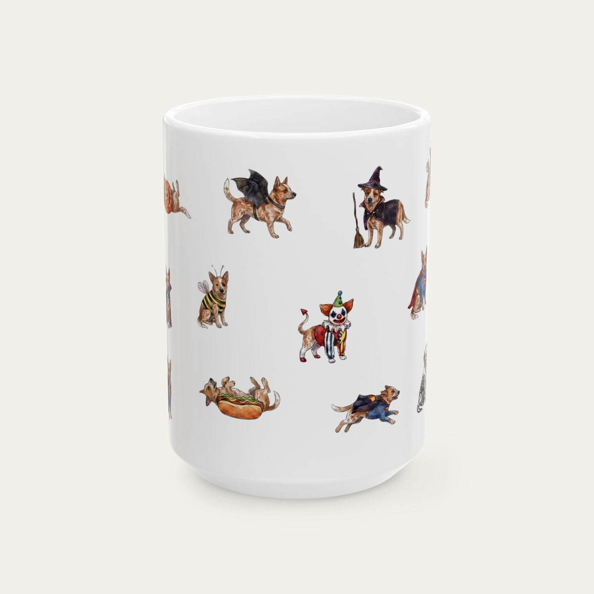 Australian Cattle Red Halloween mug