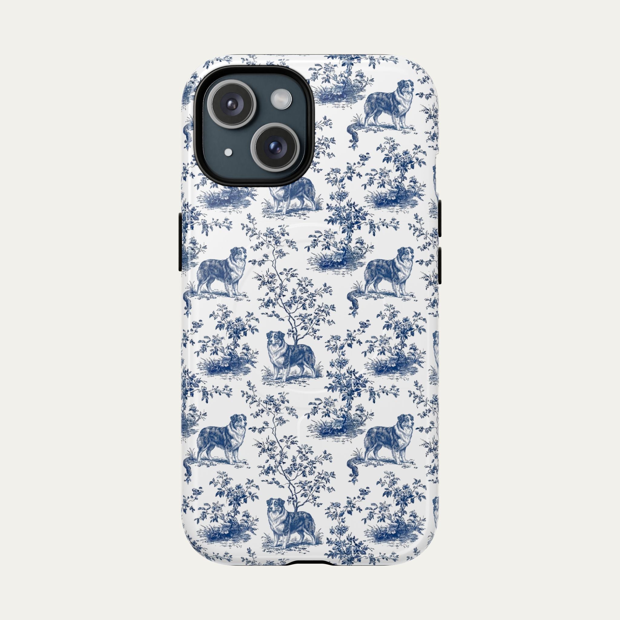 Australian Shepherd Blue Toile Phone case
