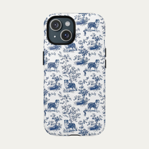 Australian Shepherd Blue Toile Phone case