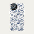 English Springer Spaniel Blue Toile Phone case