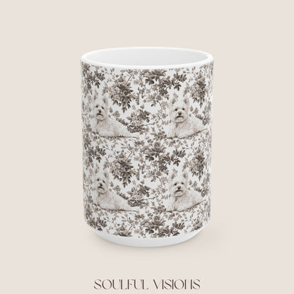 Westie Toile De Jouy Mug