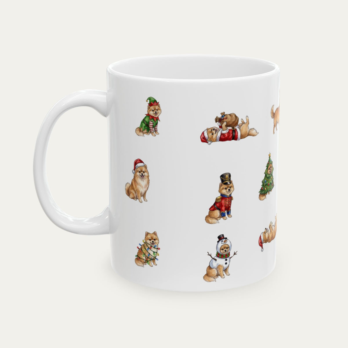 Pomeranian Christmas Mug