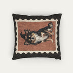 Chihuahua LH tri color Halloween Woven Pillow
