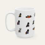 Poodle Black Halloween mug