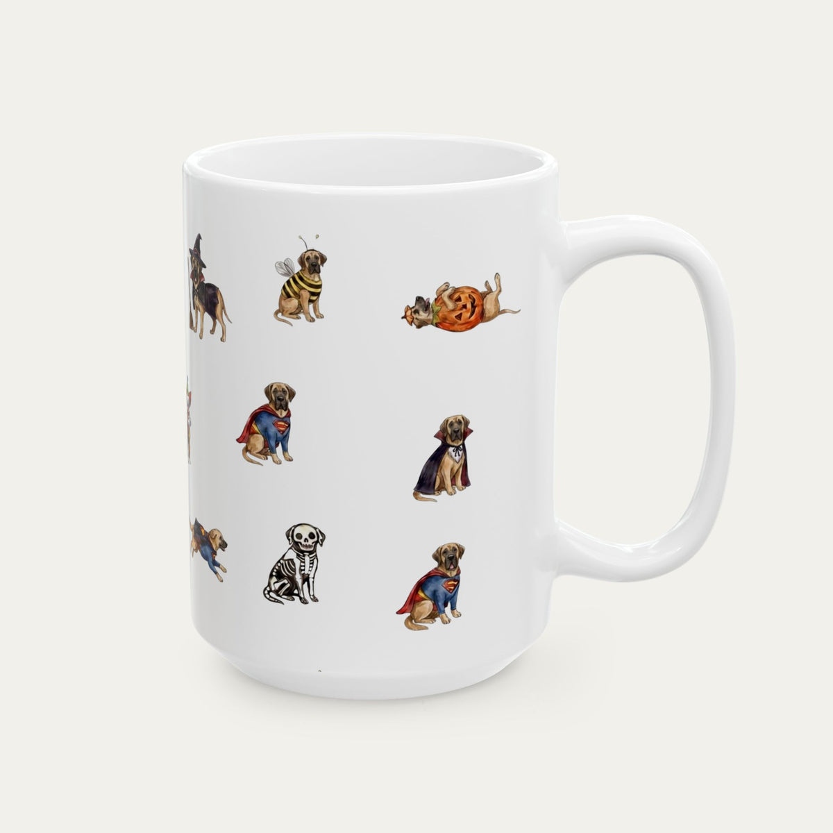Great Dane Fawn Halloween mug