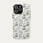 Maltese Sage Green Toile phone Case