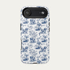 Havanese Blue Toile Phone case