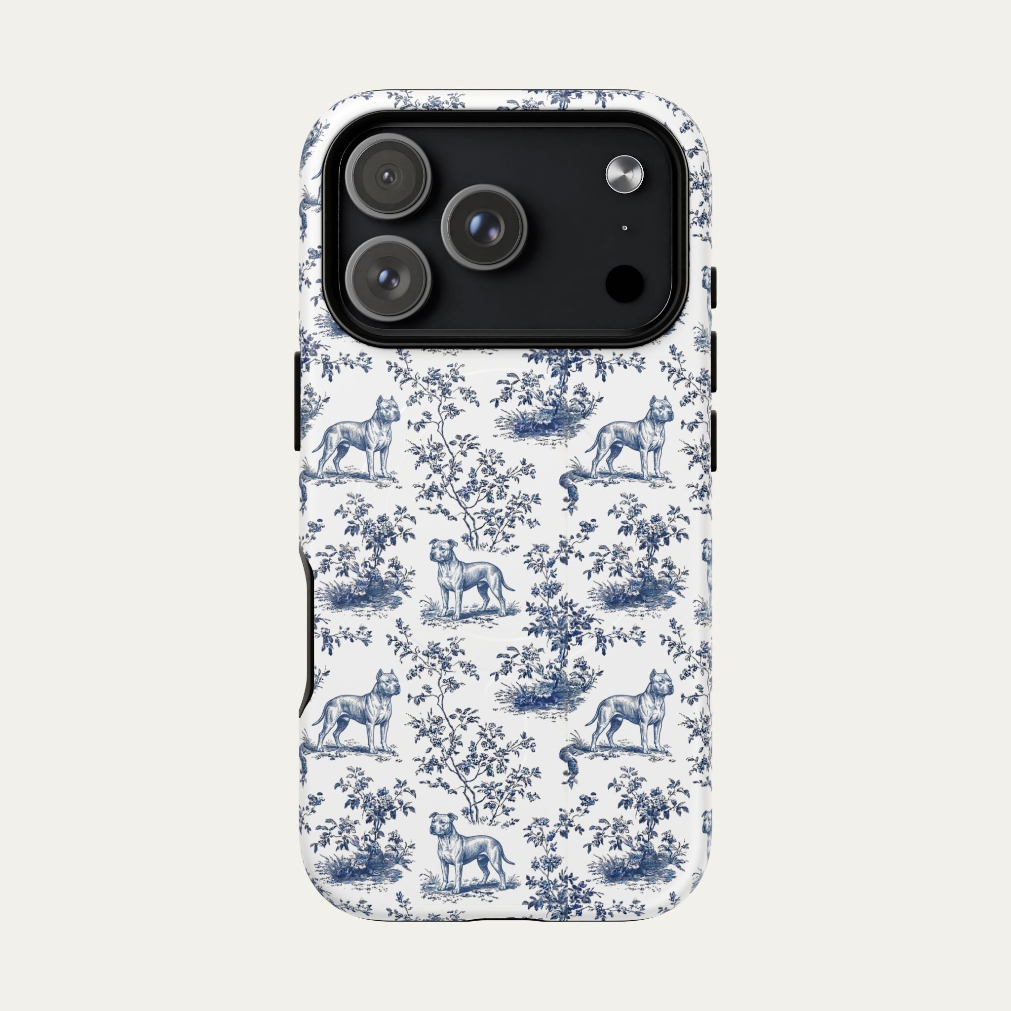 Pitbull Blue Toile Phone case