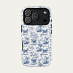 Husky Blue Toile Phone case